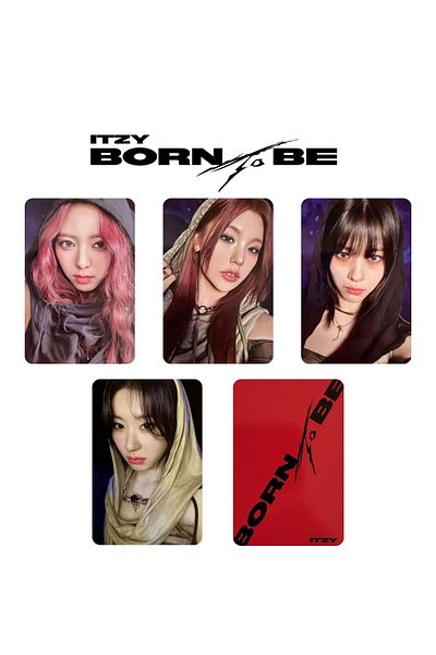 Kpop Dünyasi ITZY '' Born to Be'' Photocards Set V4