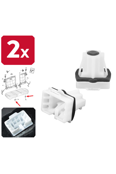 fkoto Peugeot Citroen Arka Koltuk Klips Takımı 2 Adet Sağ Sol