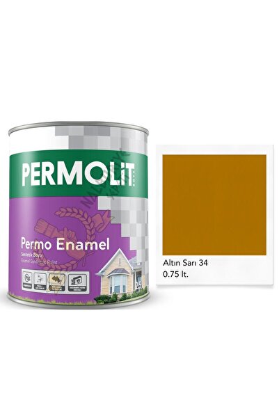 Permolit Enamel Sentetik Yağlı Boya ALTIN SARI 0.75 Lt.