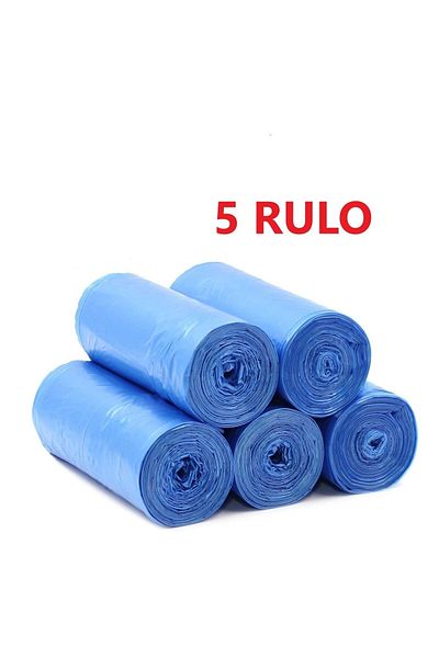 EFTAPLAST 80*110 Blue Garbage Bag (5 ROLLS-50 PIECES)