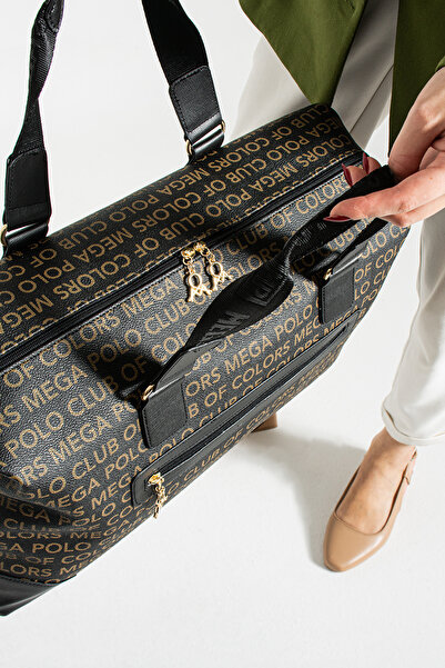 MEGA ÇANTA MEGA POLO Siyah Unısex El Valizi Ve Spor Çantası