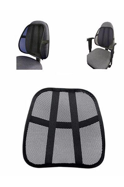 Bundeba Chair Back Orthopedic Lumbar Back Support Mesh Pillow Chair Back Rest Net For Home And Office