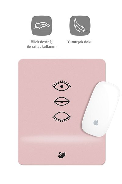Mincanas Rectangular Mouse Pad with Wrist Support