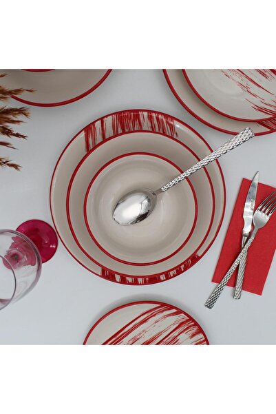 Arna Porselen Carmen 16 Parça 4 Kişilik Yemek Takımı Desenli