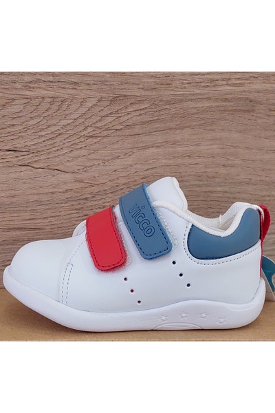 Vicco حذاء فيكو بانجوك للرجال باللون الأبيض من قماش الدنيم الخطوة الأولى