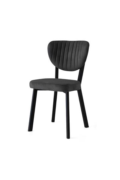 yılmaz masacılık ELMA SİYAH AYAKLI METAL MUTFAK SANDALYESİ