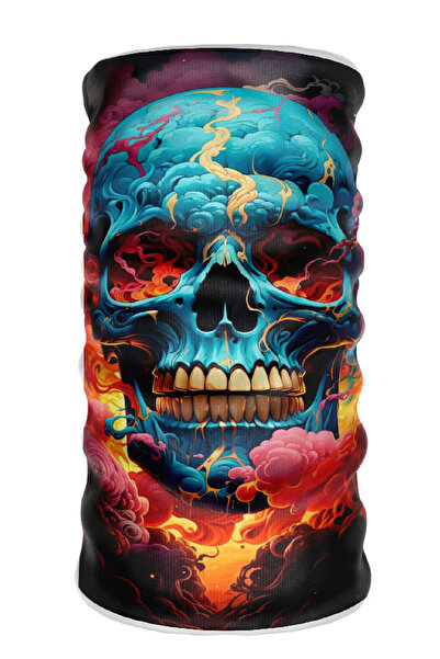 Bebo Store Extreme Spor Motorsiklet ve Bisiklet Kullananlara Özel Desenli Buf...