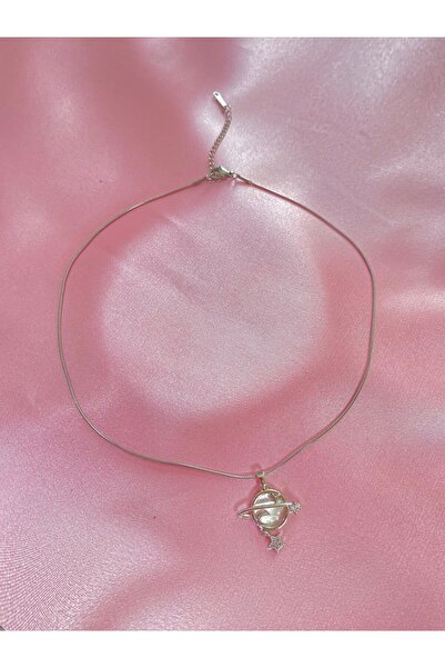 h&b design jewel Çelik Gezegen Kolye