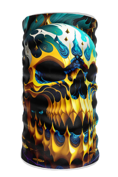 Bebo Store باندانا منقوشة برقبة على شكل برتقالي من أجل مستخدمي الدراجات النار...