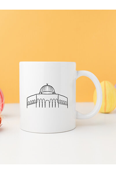 IŞILAY REKLAM كوب مطبوع عليه رسم من MESCIDI AKSA