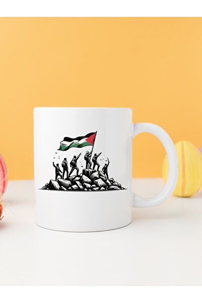 IŞILAY REKLAM كوب مطبوع عليه علم فلسطين
