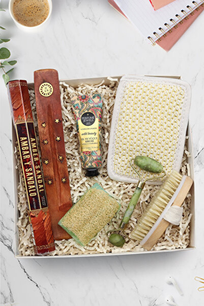 Trendmiya Çubuk Tütsü & Fırça & Kese & Sabun & Yeşim Taşı Yüz Masaj Aleti & Eyüp Sabri Tuncer Krem Hediye Seti