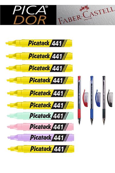 Picador Picatack 441 Highlighter Mixed Office Set 1