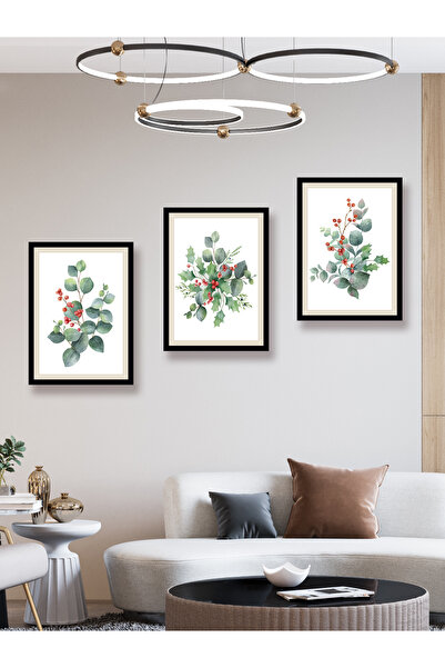 YALOVA SHOP Διακοσμητικά κλαδιά ευκαλύπτου, σετ 3 τεμαχίων για ζωγραφική