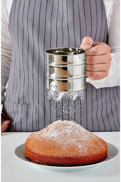 LUCKYHOMES Stainless Steel Metal Flour and Sugar Sieve 250 Gr - Practical and Durable Stylish