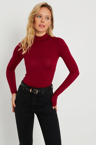 Cool & Sexy Damska bluzka wędkarska pół bordowa AYD289