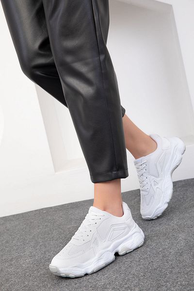 SOHO Weiße Damen Sneakers 18148