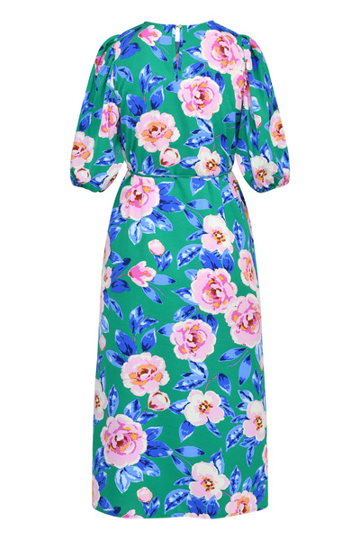 Sister's Point Šaty Ženy / Dívky Zeleno/růžový květ