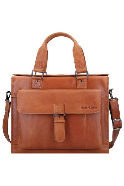 Greenland Nature Light Nature Aktentasche Leder 38 cm