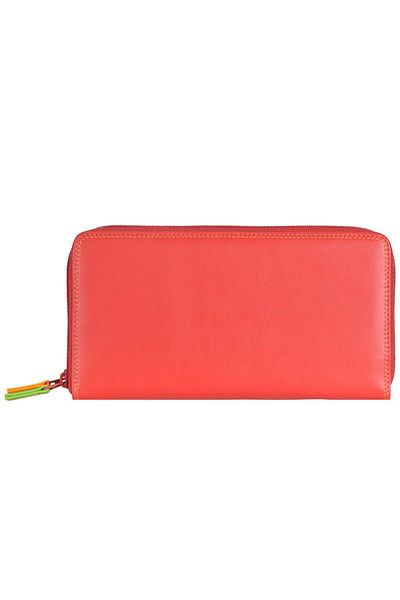 Mywalit Large Double Zip Around Purse wallet leather 18 cm
