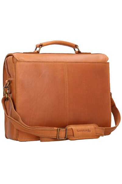 Greenland Nature Nature Aktentasche RFID Leder 40 cm tvárový počítač