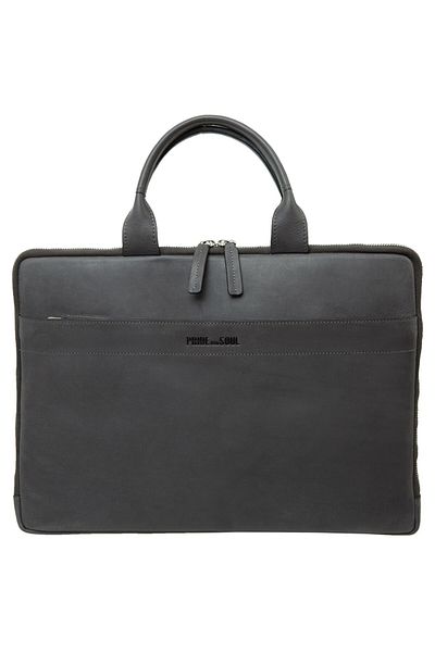 Pride and Soul 39 cm Leder Aktentasche - Gesicht Computer Fach
