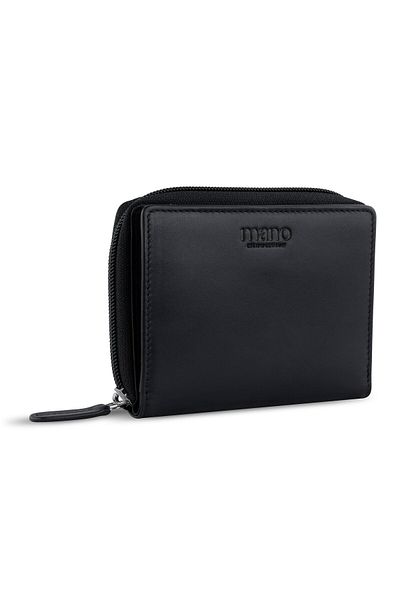 MANO Don Andrea Geldbörse RFID Schutz Leder 12 cm