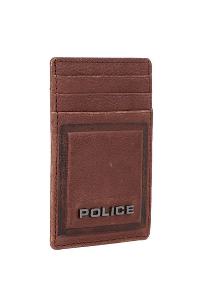 Police PT16-08536 Kreditkartenetui Leder 7 cm mit Geldscheinklammer