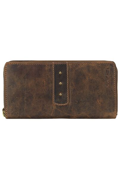 Greenland Nature 19 cm breite klassische Lederbrieftasche