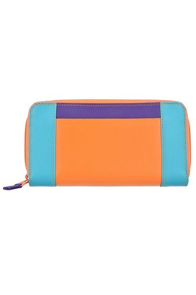 Mywalit Leder Geldbörse mit Reißverschluss II - 19 cm