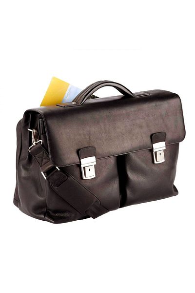 Dermata Aktentasche Leder 43 cm Laptopfach