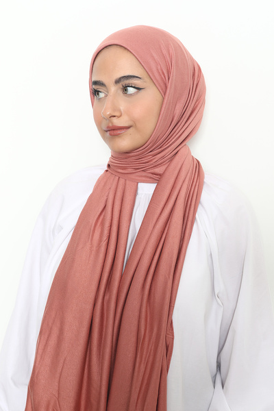 Mizge Scarf Penye Şal Somon