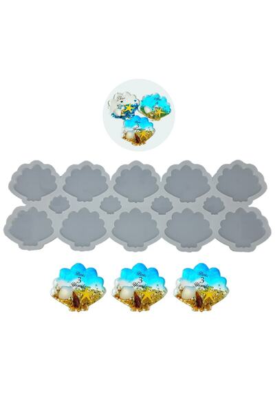 Getshop Alışveriş Pazarı Epoksi Çoklu İstiridye Deniz Kabuğu Magnet Silikon K...