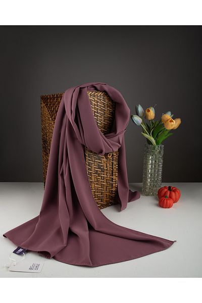 Scarf Medina Silk Shawl - Dark Powder -