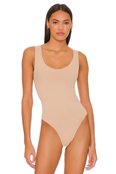 By Kul Design Γυναικείο μπεζ ζαρτιέρες με λαιμόκοψη σε σχήμα U