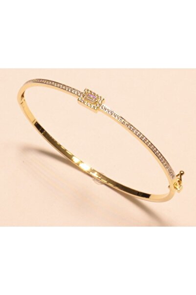 Hakan Güler Kuyumculuk Altın Baget Taşlı Kelepçe Bilezik