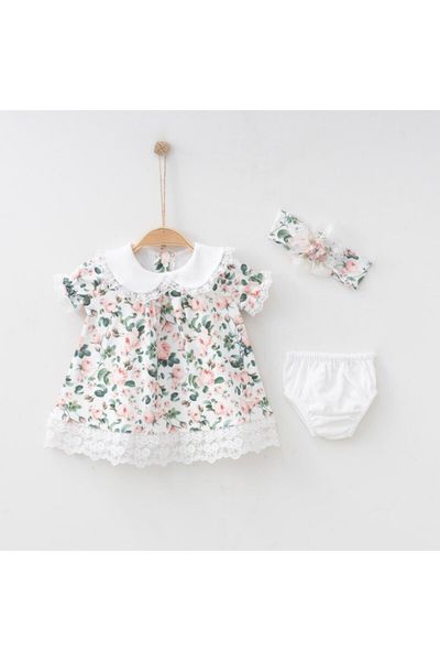Buy Ecru White Floral Bunny Baby Woven Blouse And Leggings 2 Piece