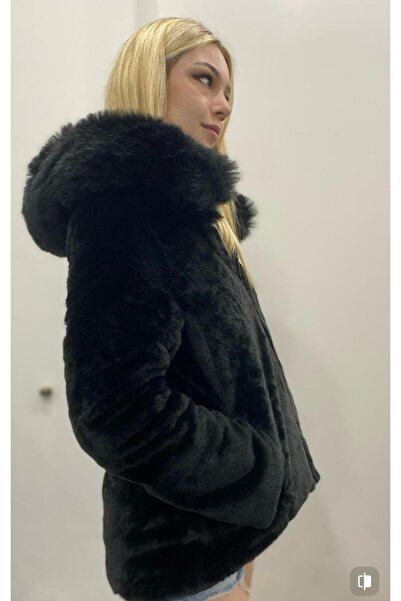 Bohemian Women's Italian Design Hooded Double Sided Long Sleeve Coat