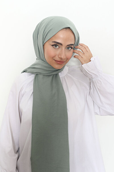 Mizge Scarf Pamuk Kraş Şal Su Yeşili