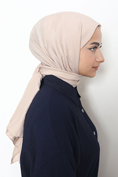 Mizge Scarf Pamuk Kraş Şal Cappuccino