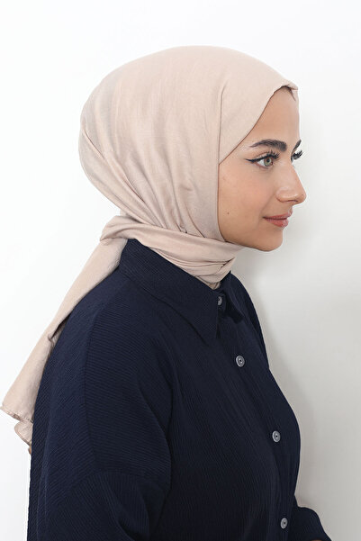 Mizge Scarf Pamuk Kraş Şal Cappuccino