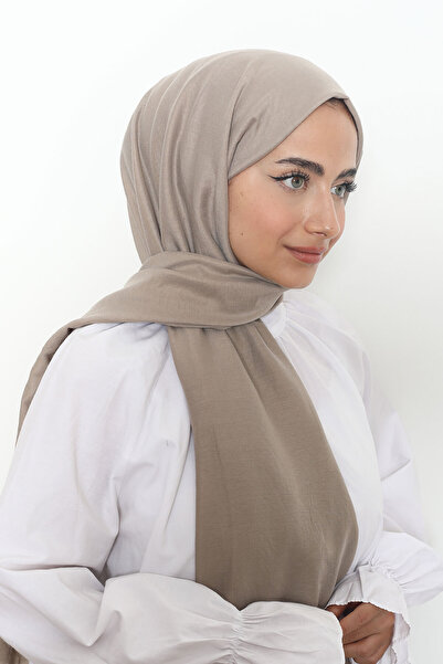 Mizge Scarf Pamuk Kraş Şal Koyu Taş