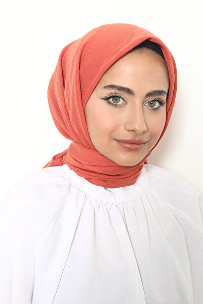 Mizge Scarf Pamuk Aerobin Eşarp Oranj