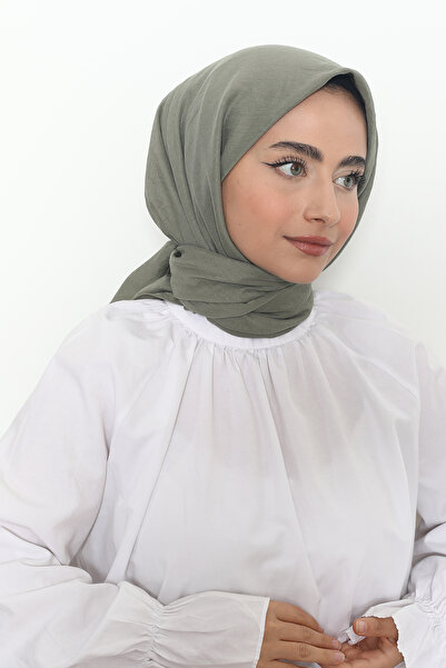 Mizge Scarf Pamuk Aerobin Eşarp Uçuk Yeşil