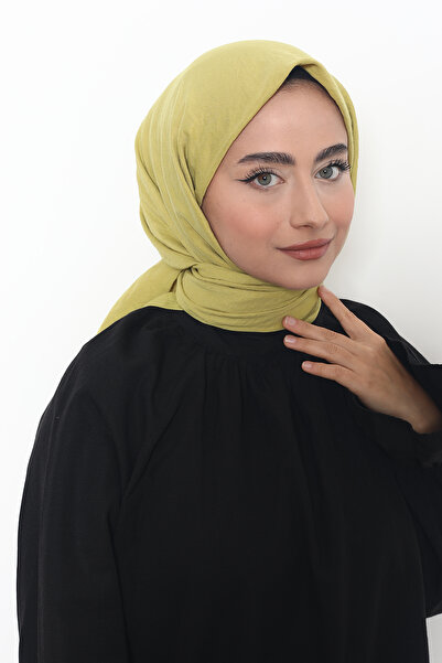 Mizge Scarf Pamuk Aerobin Eşarp Yağ Yeşili