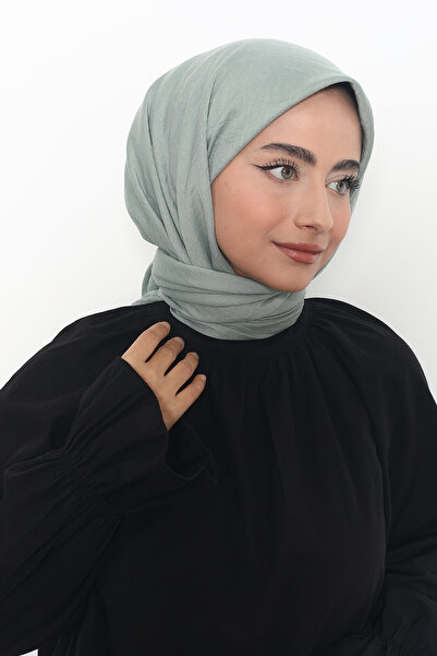 Mizge Scarf Pamuk Aerobin Eşarp Su Yeşili