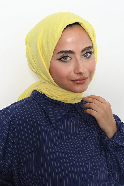 Mizge Scarf Pamuk Aerobin Eşarp Sarı