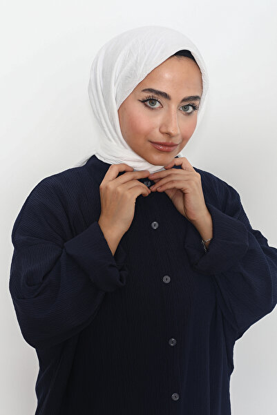 Mizge Scarf Pamuk Aerobin Eşarp Ekru
