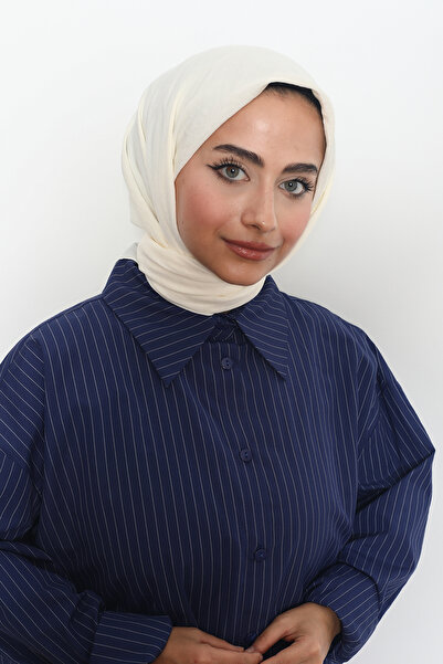 Mizge Scarf Pamuk Aerobin Eşarp Bej