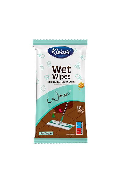 Klerax 18-piece Waxed Wet Floor Cloth Set